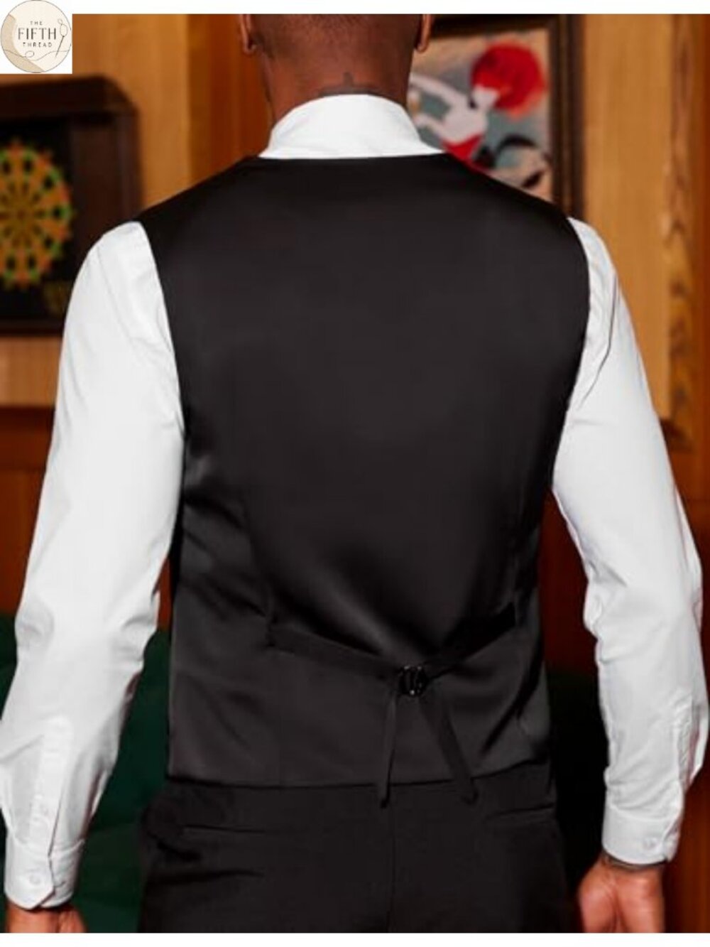 COOFANDY Men's Paisley Victorian Steampunk Gothic Suit Vest Slim Fit V-Neck